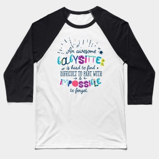 An Awesome Babysitter Gift Idea - Impossible to forget Baseball T-Shirt